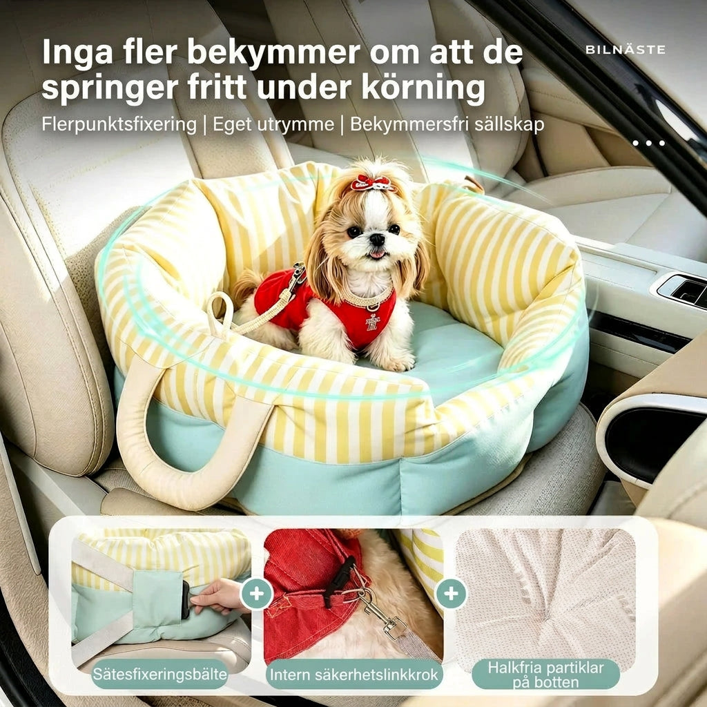 Mångfunktionell Bilbädd för Hund och Katt med Handtag