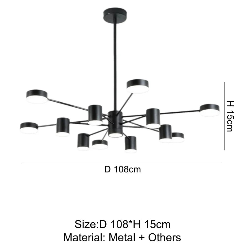 Modern Takkrona i Metall Elegant och Justerbar LR-3569