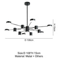 Modern Takkrona i Metall Elegant och Justerbar LR-3569