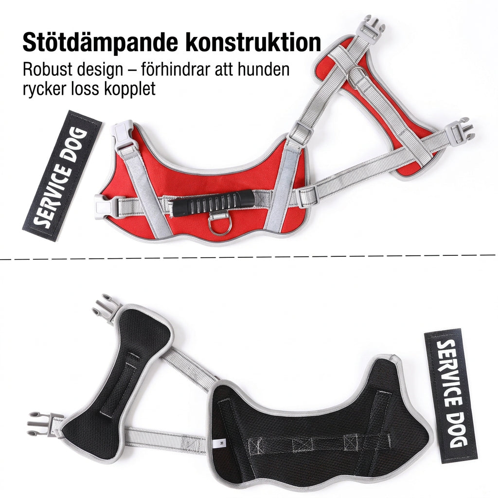 Justerbar Reflekterande Hundsele för Promenad och Träning