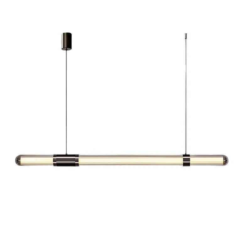 Dimbar LED-pendel i svart aluminium – Tre längder