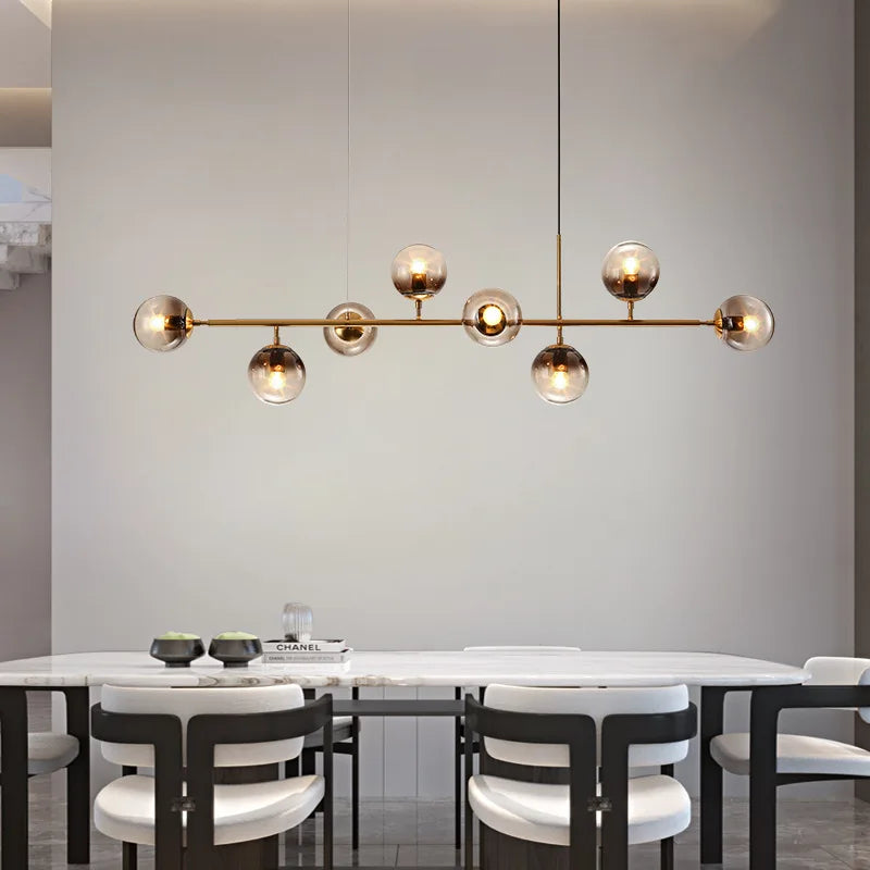 Modern Taklampa i Glas Elegant och Justerbar
