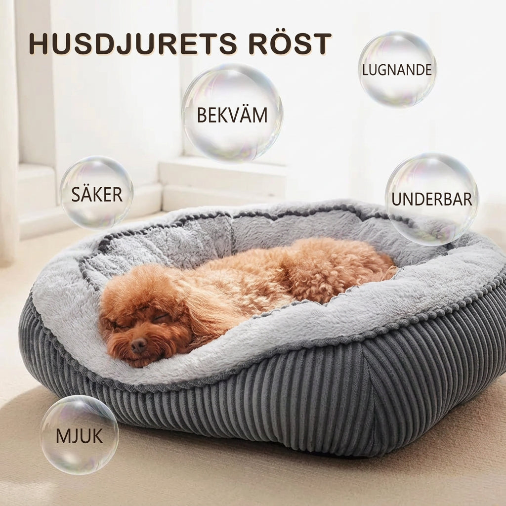 Mjuk Plyschbädd för Hund och Katt