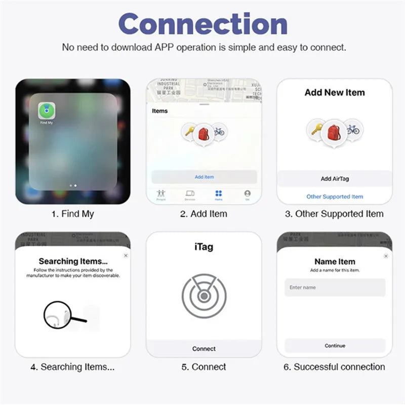 Trådlös GPS-tracker för Apple Find My med tappad-påminnelse