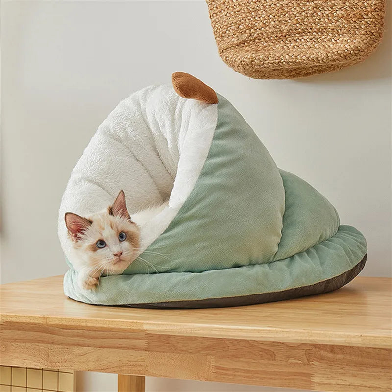 Mysig Plyschgrotta för Katt och Hund