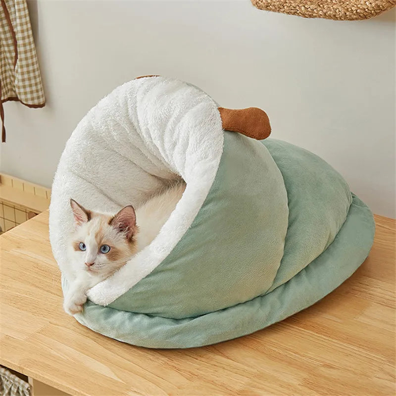Mysig Plyschgrotta för Katt och Hund