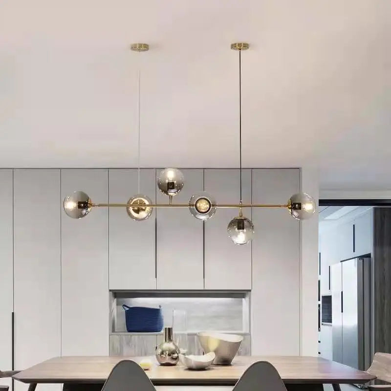 Modern Taklampa i Glas Elegant och Justerbar
