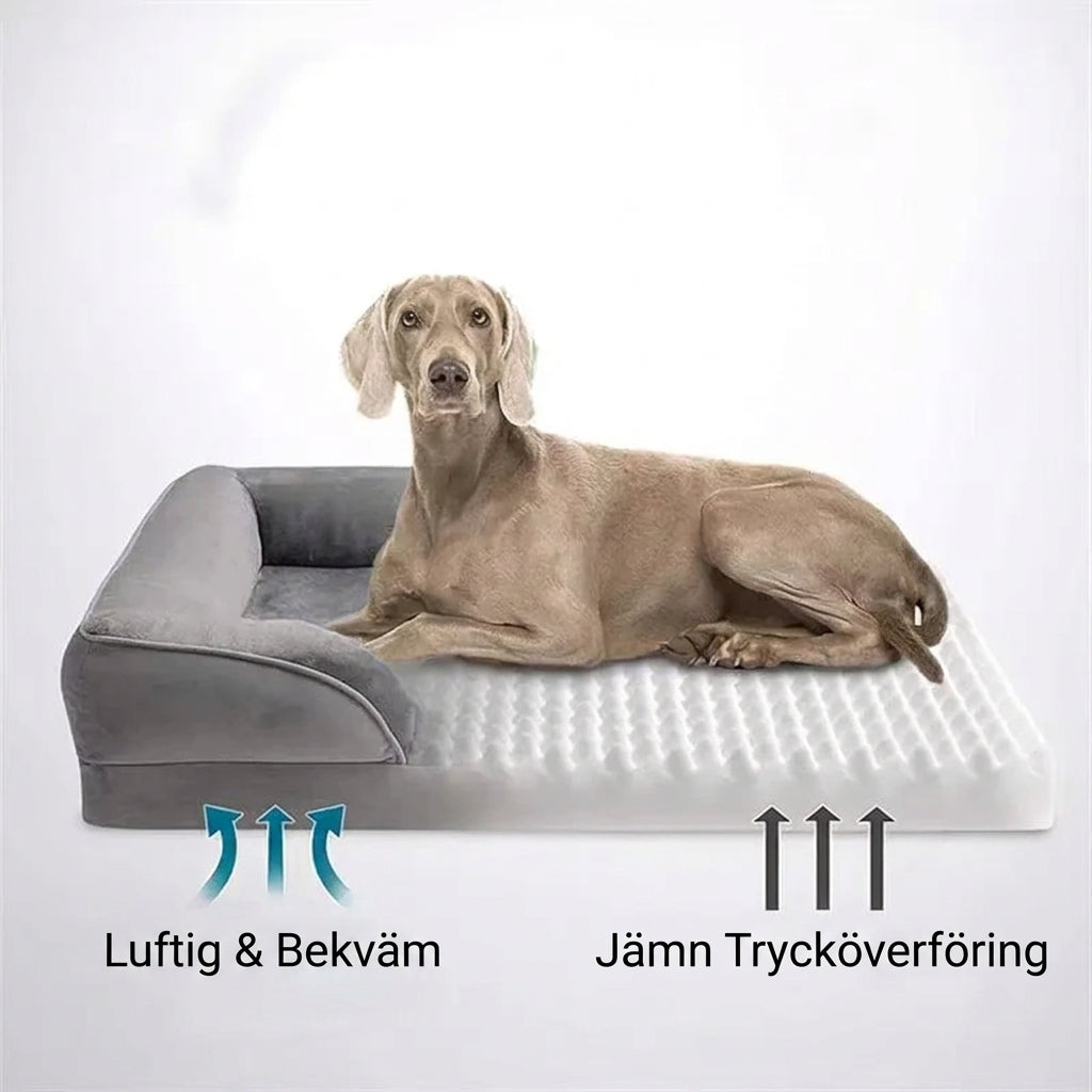 Fyrkantig Plyschbädd för Hund och Katt
