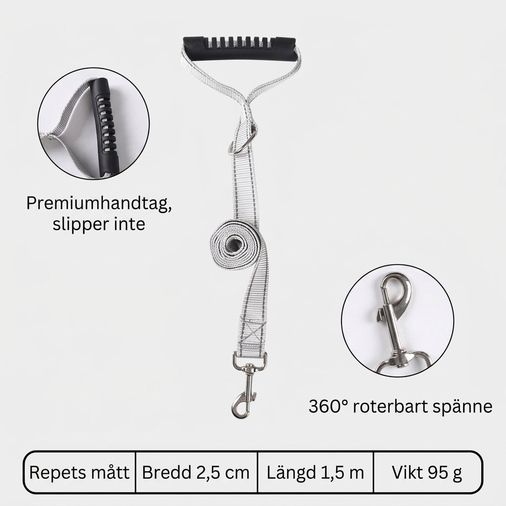 Justerbar Reflekterande Hundsele för Promenad och Träning