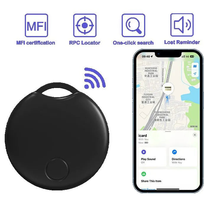 Trådlös GPS-tracker för Apple Find My med tappad-påminnelse