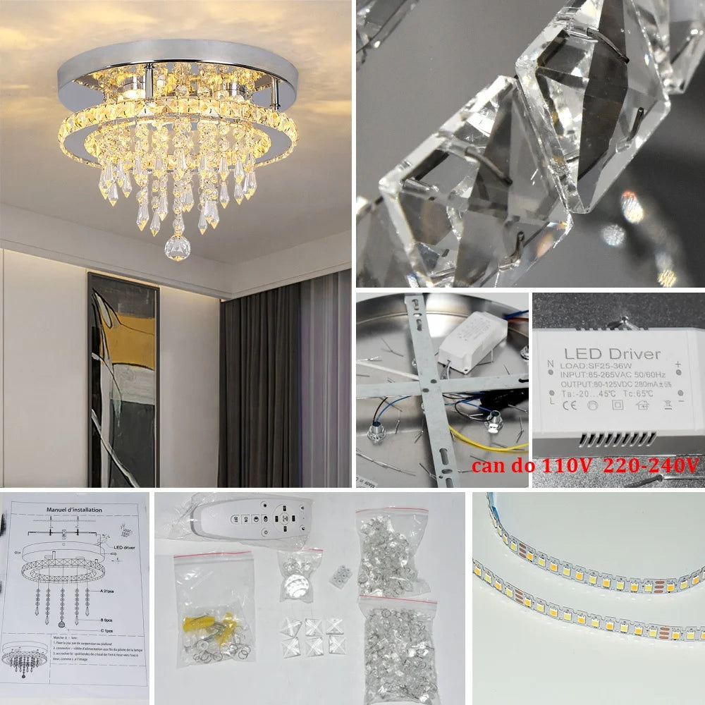 Doria kristallplafond – Droppformad elegans