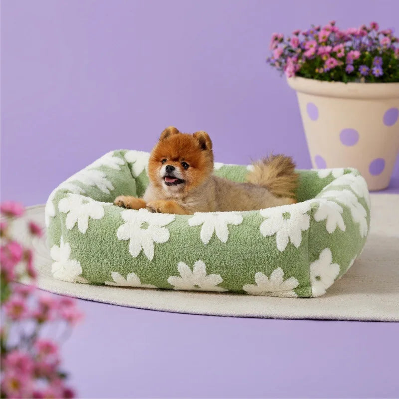 Mjuk Plyschbädd för Hund och Katt